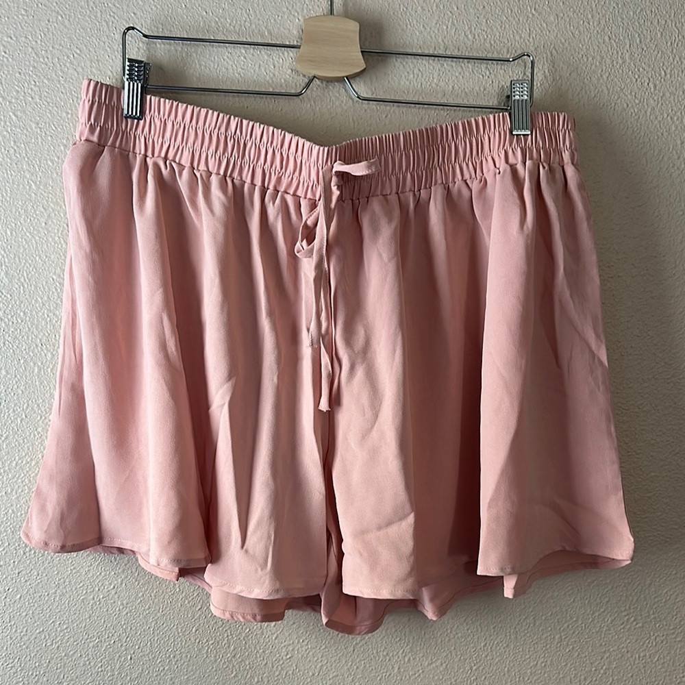 Pink Flowy Shorts